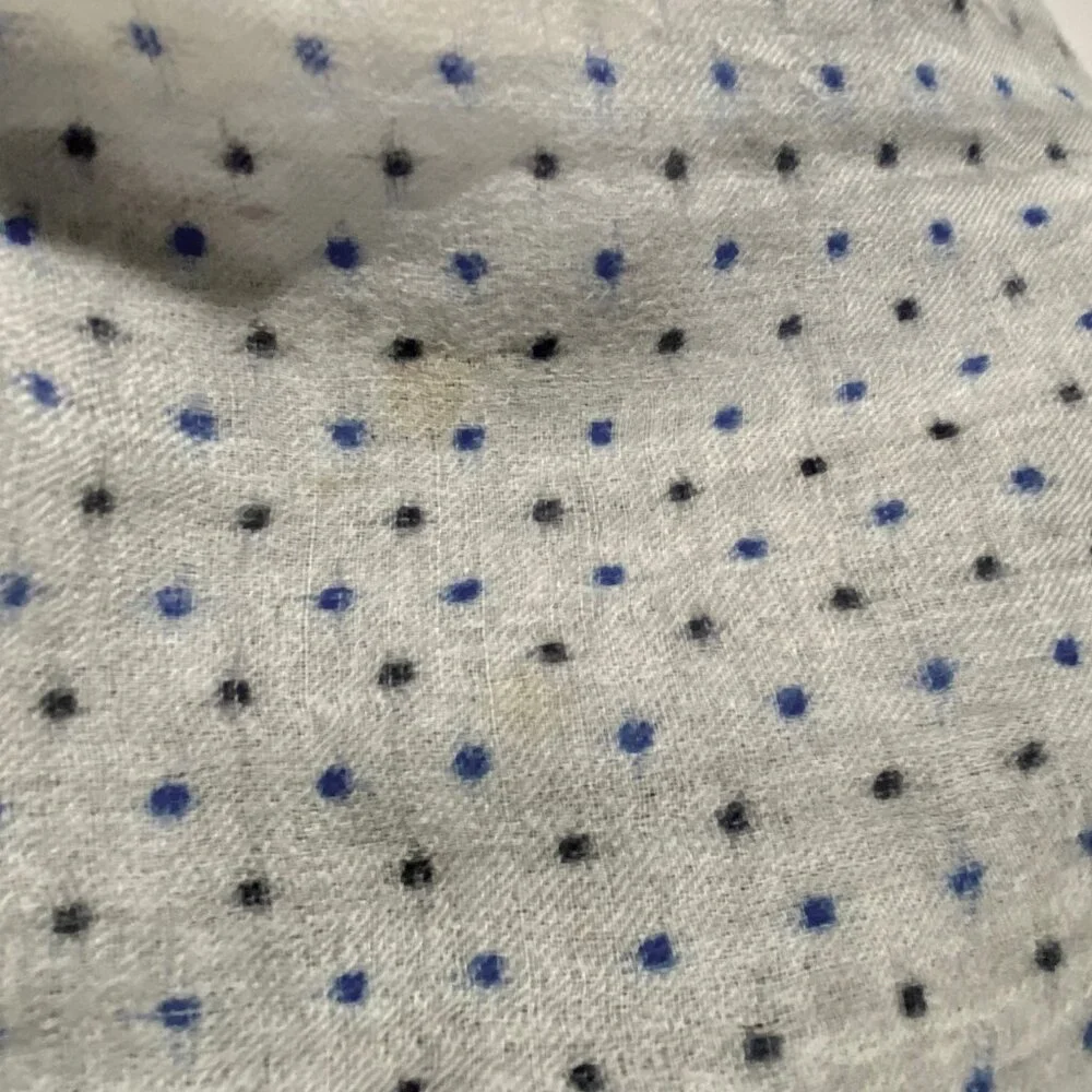 Wool Whimsigoth Fairy Boho Polka Dot Wrap Shawl  74” X 32